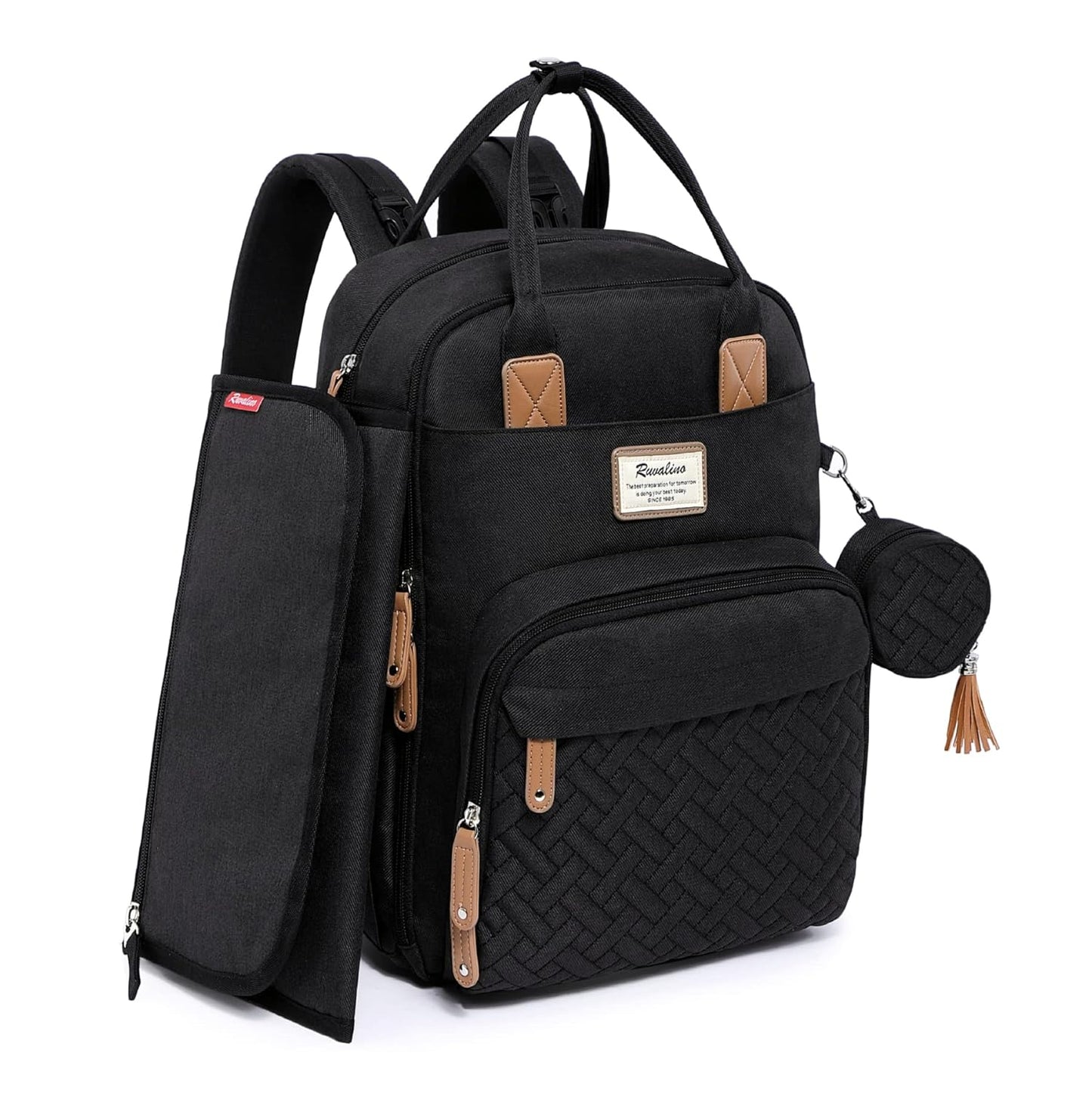 RUVALINO Diaper Bag Backpack: Large Capacity & Waterproof