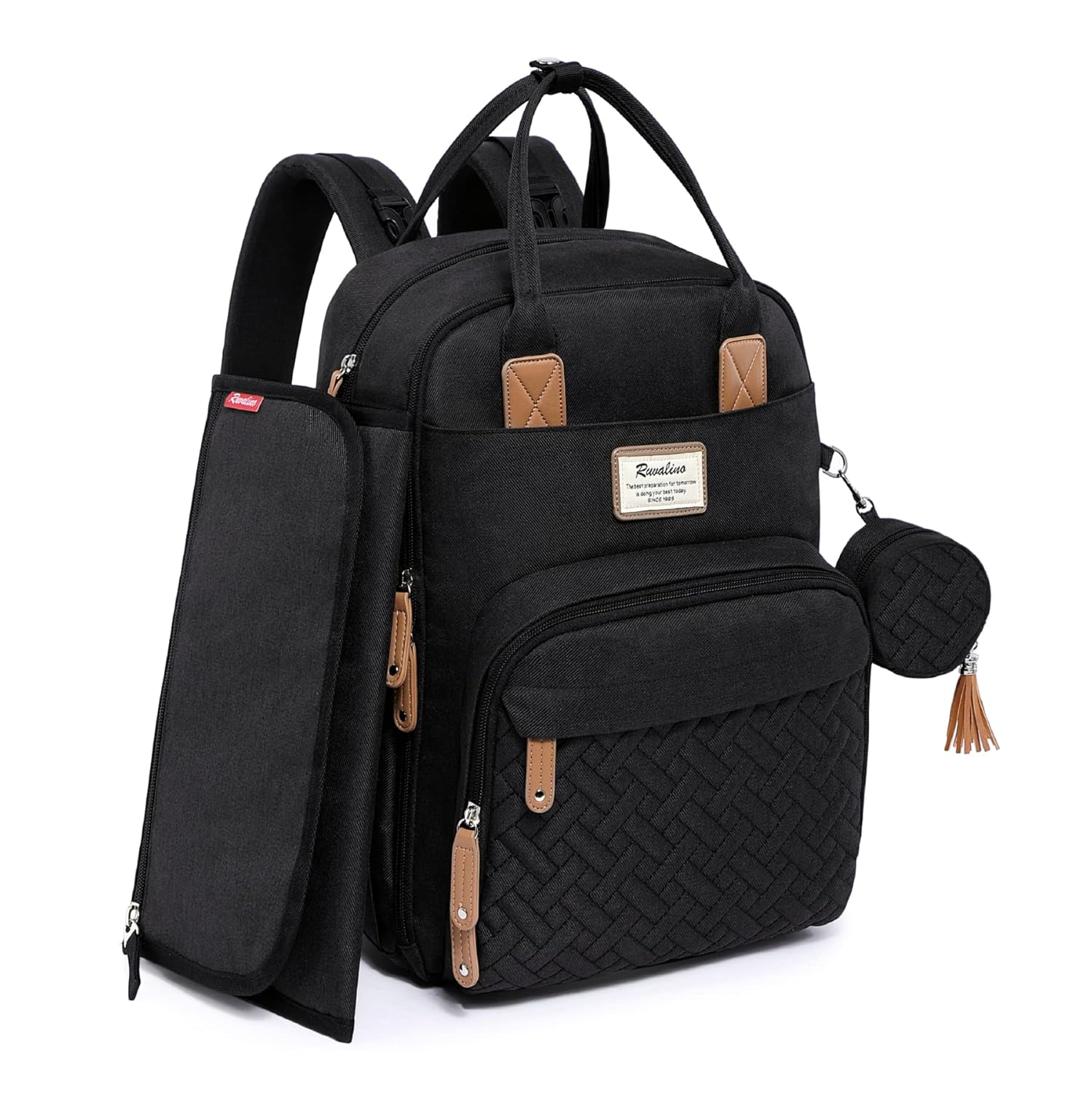 RUVALINO Diaper Bag Backpack: Large Capacity & Waterproof