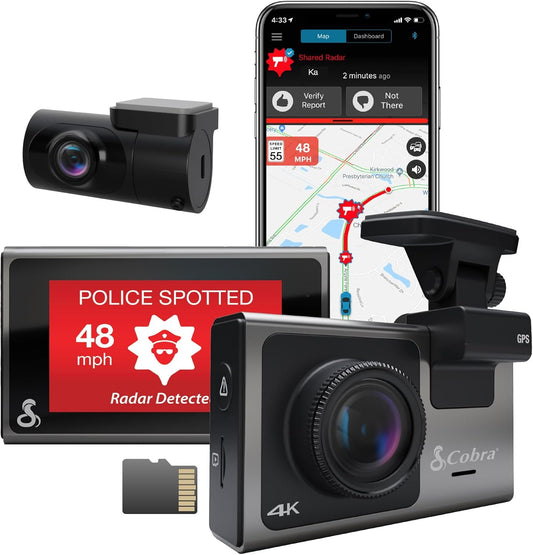 Capture Every Detail: Cobra Smart Dash Cam UHD 4K