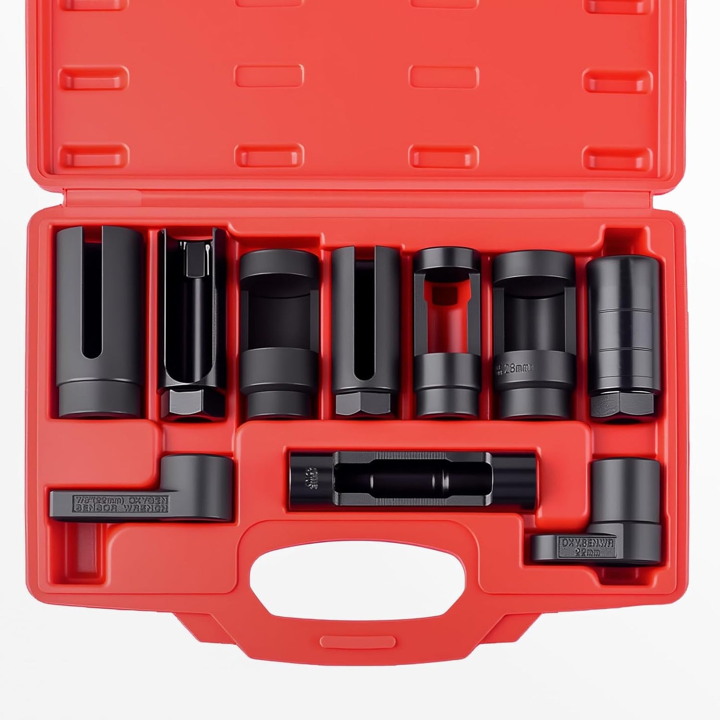 10Pcs Oxygen Sensor Socket Set for Easy Vehicle Maintenance