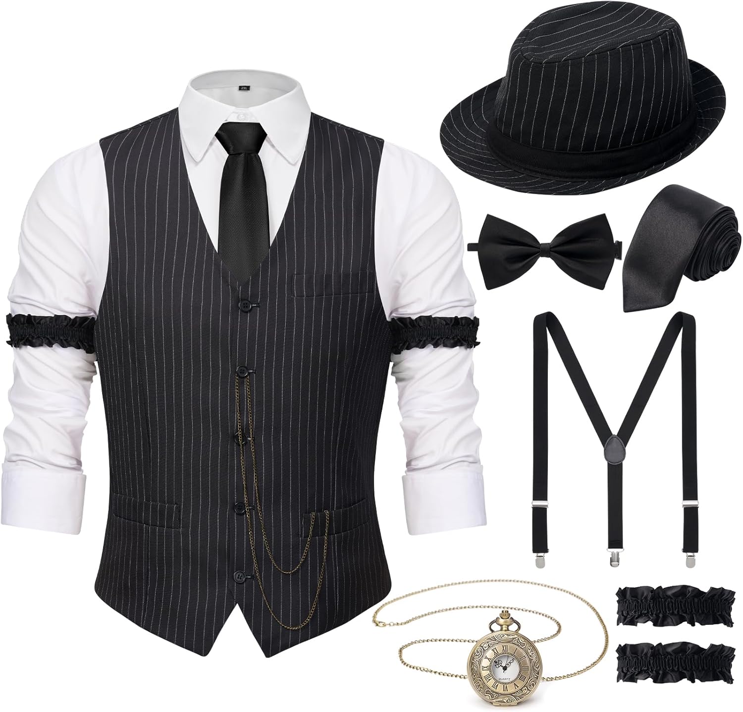 1920s Mens Costume for Gatsby Parties and Halloween Events