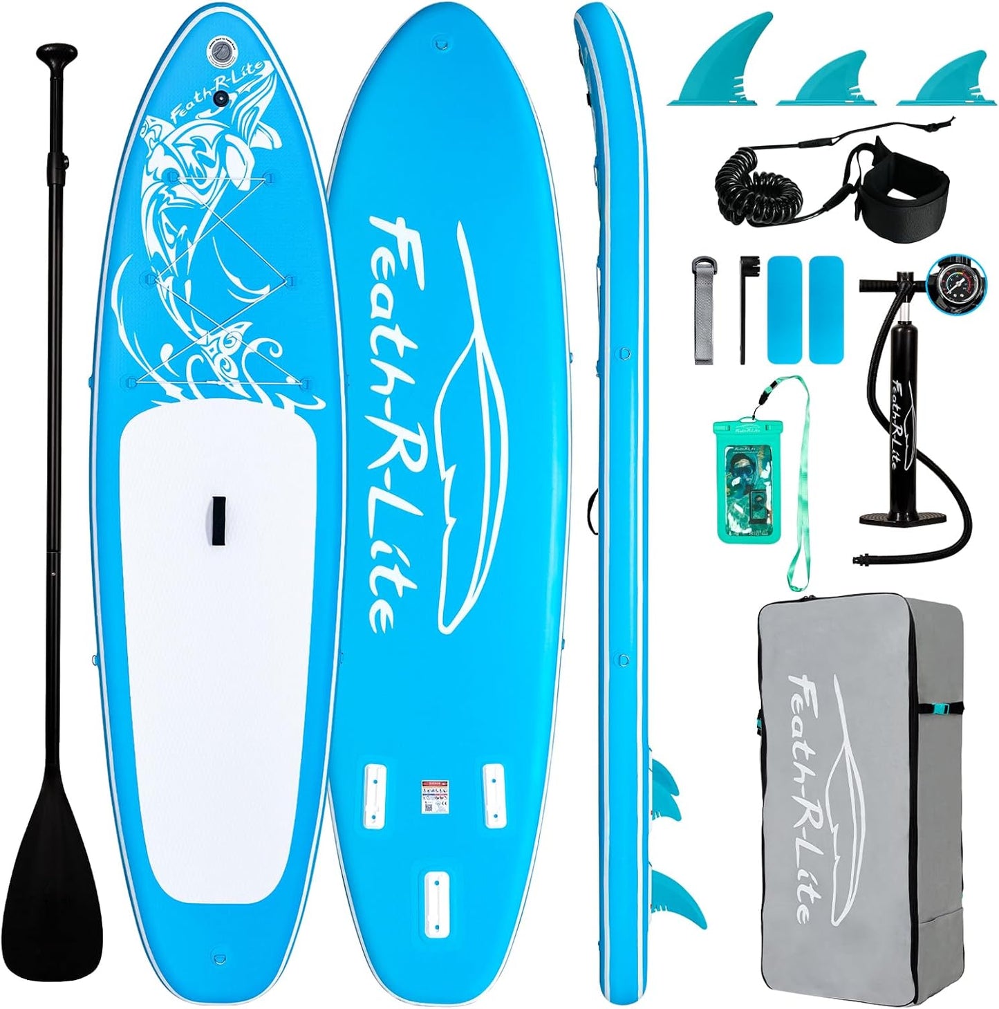 FEATH-R-LITE Inflatable Ultra-Light Stand Up Paddle Board