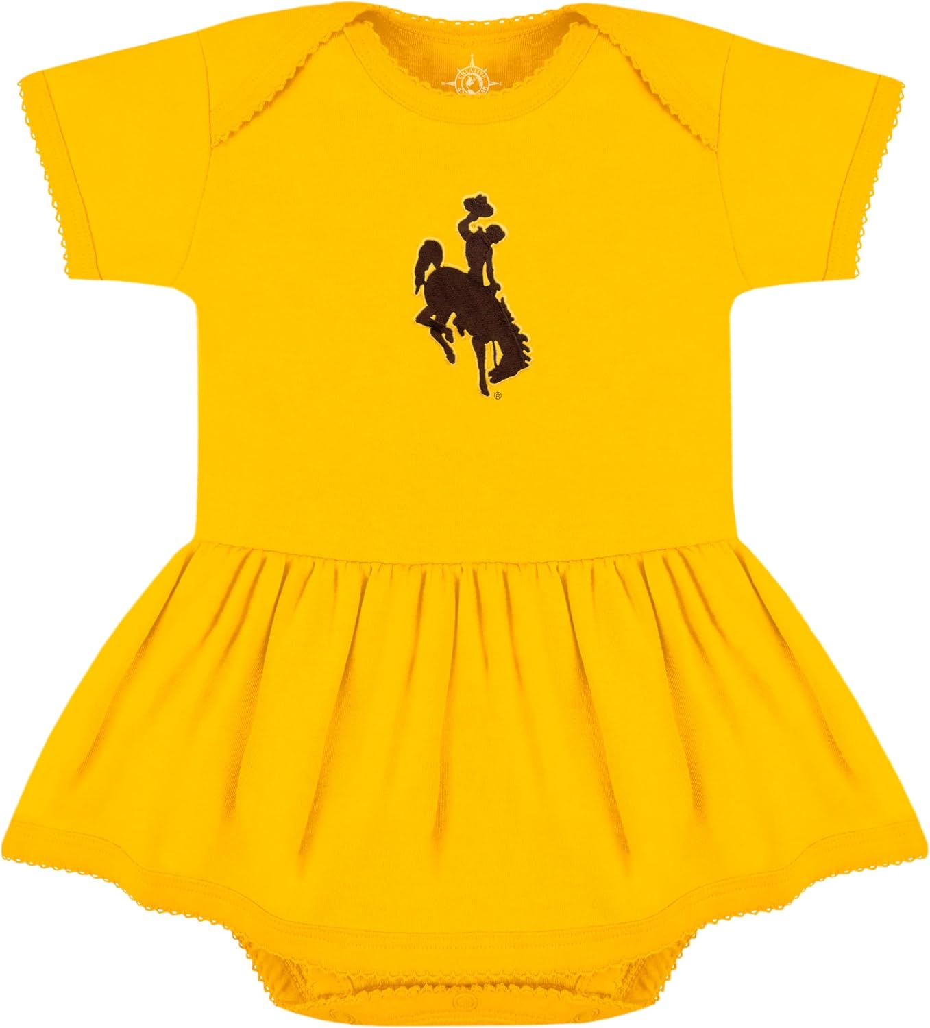 Creative Knitwear College Baby Picot Bodysuit Dress for Girls