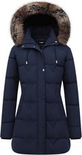 Women's Winter Parka Waterproof Long Insulated Coat - Detachable Hood