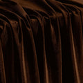 Chocolate Brown Green Stretch Velvet Fabric 60 in Wide - Soft Stretch