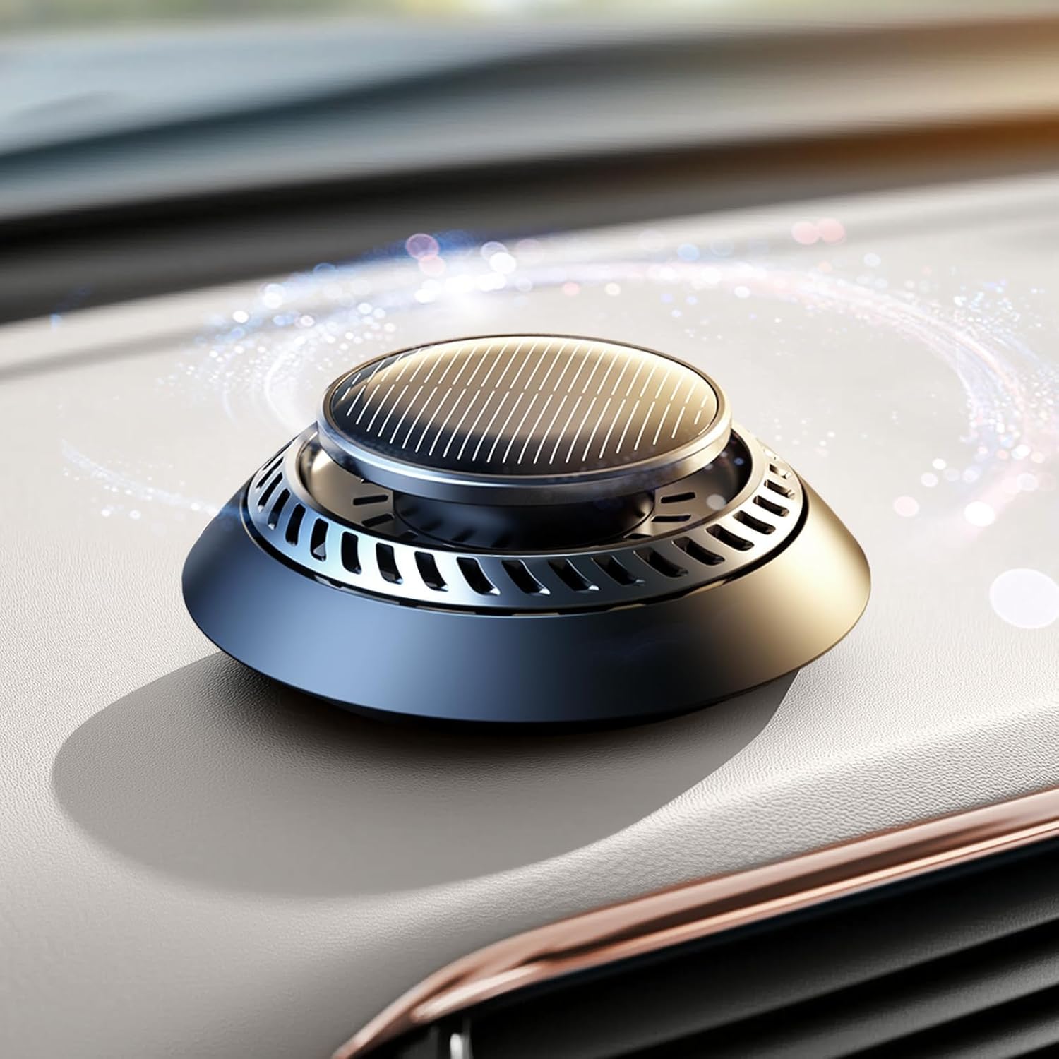 Ceeniu 2025 New UFO Car Air Freshener - Solar Powered Fun