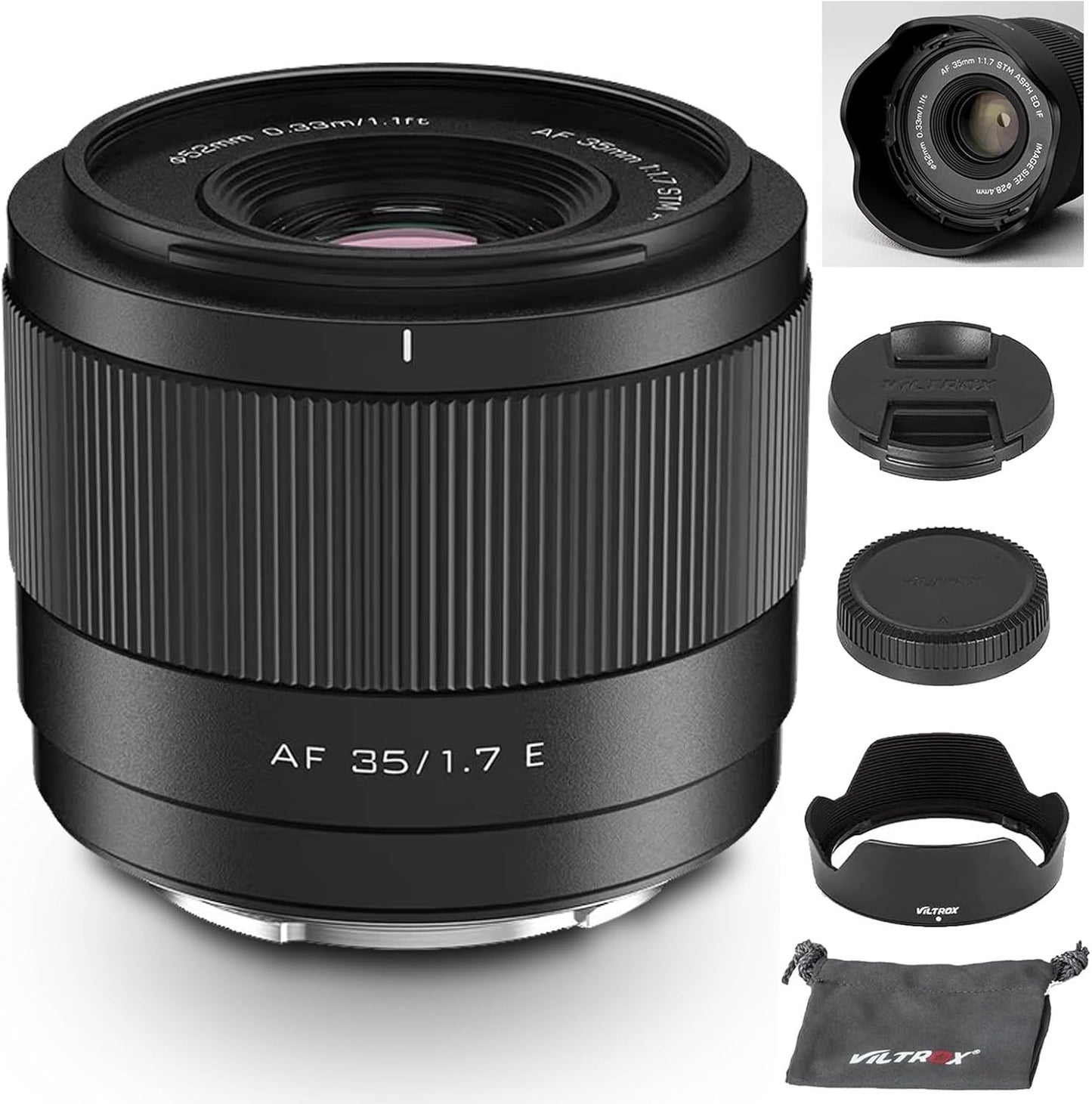 VILTROX 35mm F1.7 E-Mount Lens for Sony Cameras - Exceptional Quality