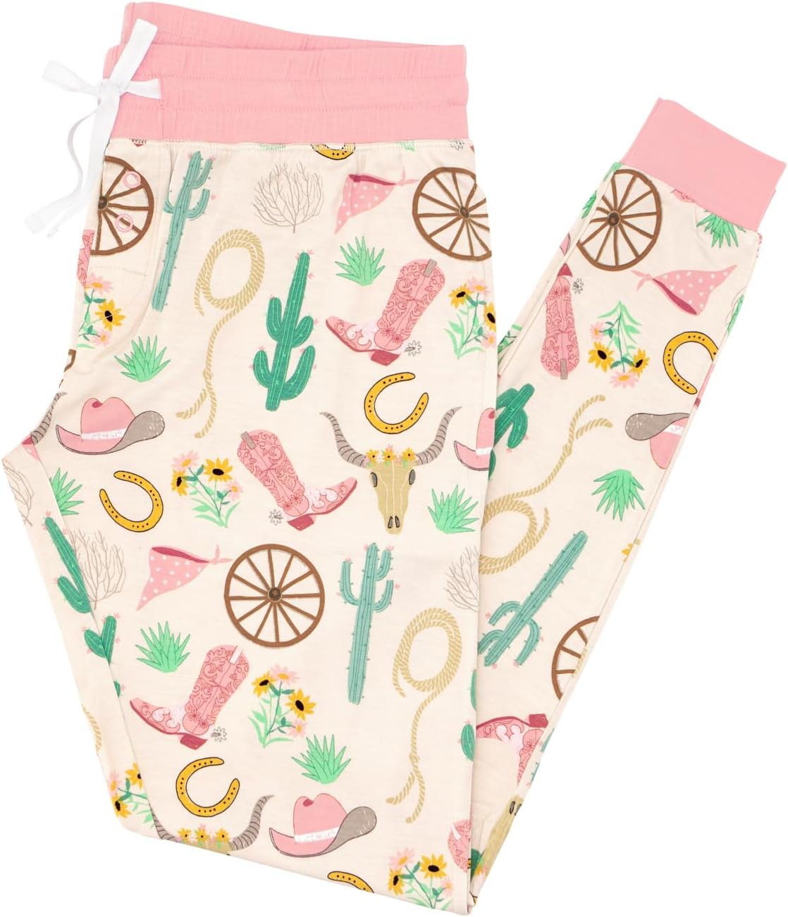 Comfy Jogger-Style Pajama Bottoms for Women in Bamboo Viscose