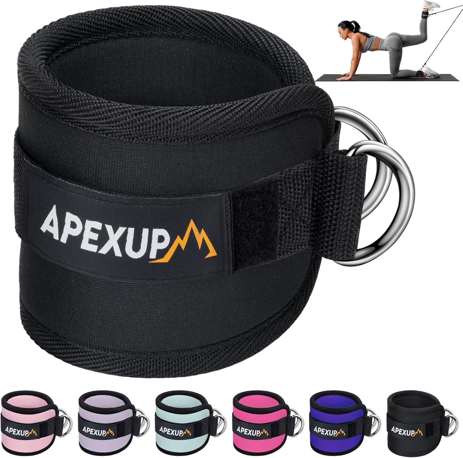 APEXUP Adjustable Ankle Straps: Boost Gym Workouts