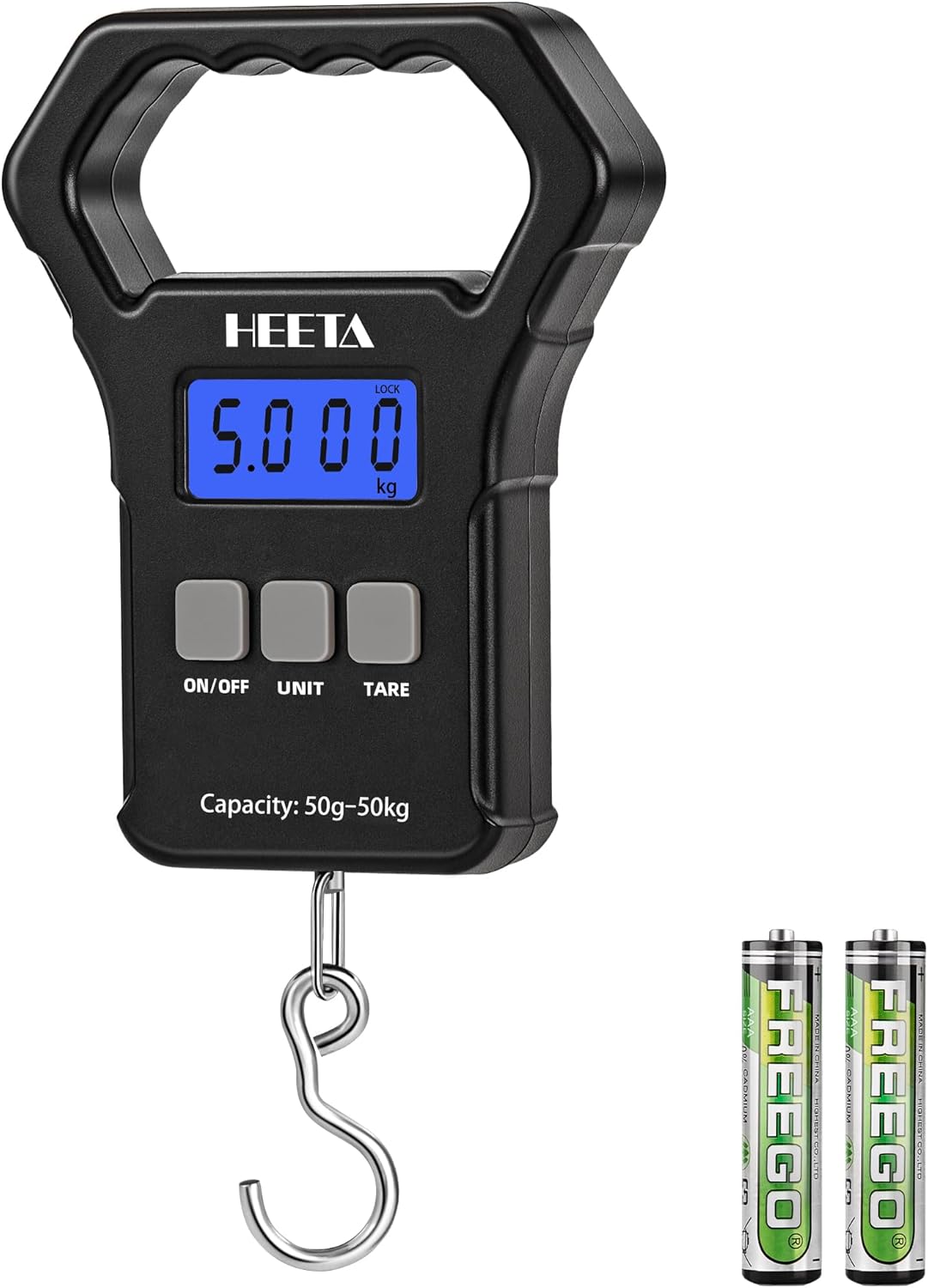 HEETA Digital Fishing Scale - Portable & Backlit LCD Display