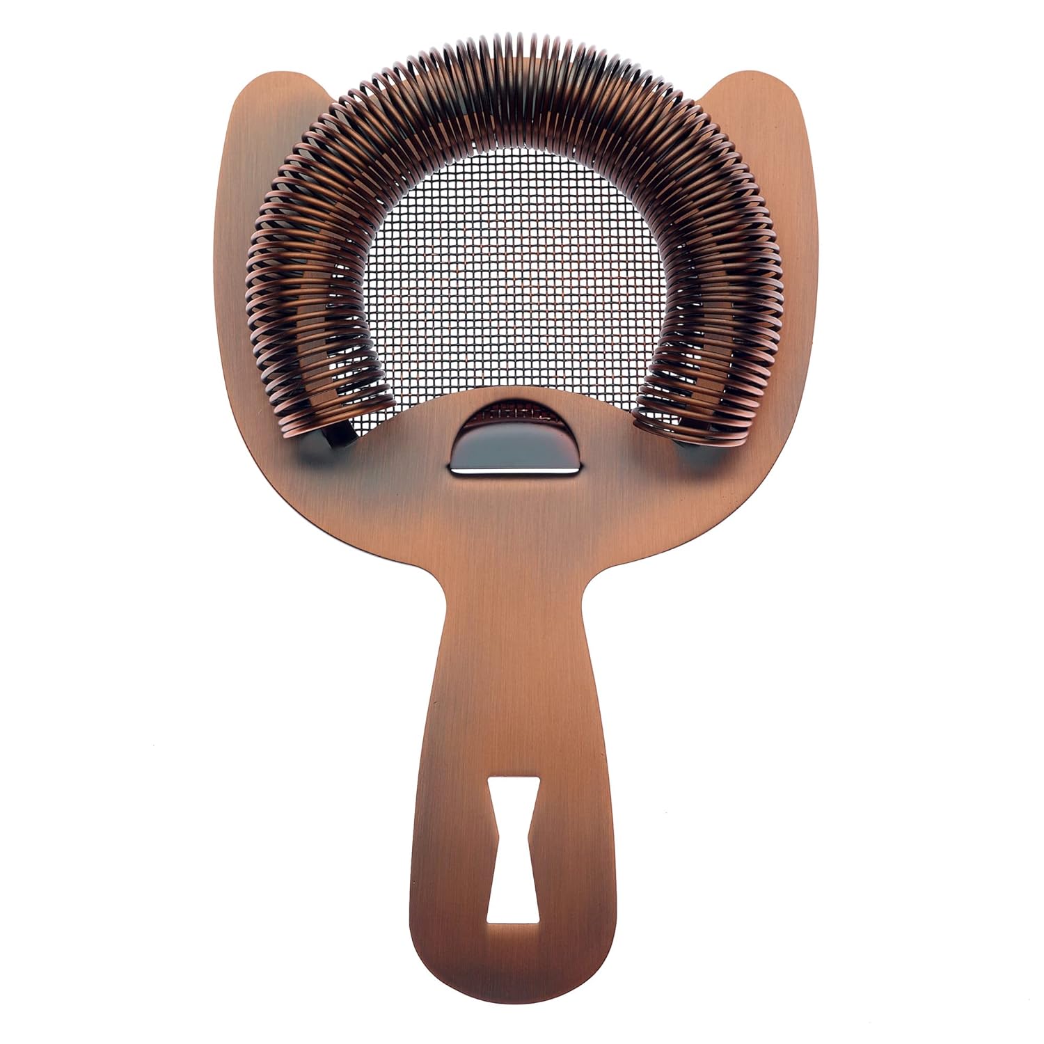 Barfly Fine Mesh Spring Strainer in Antique Copper Finish