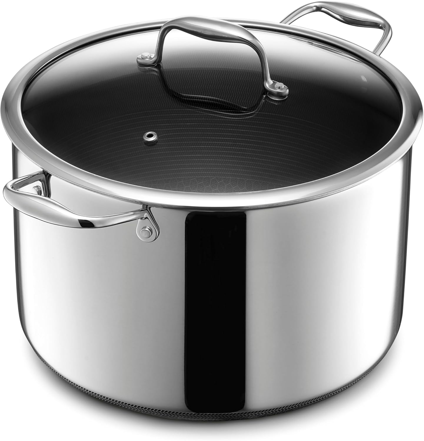 HexClad Hybrid Nonstick 10-Quart Stockpot for All Cooktops