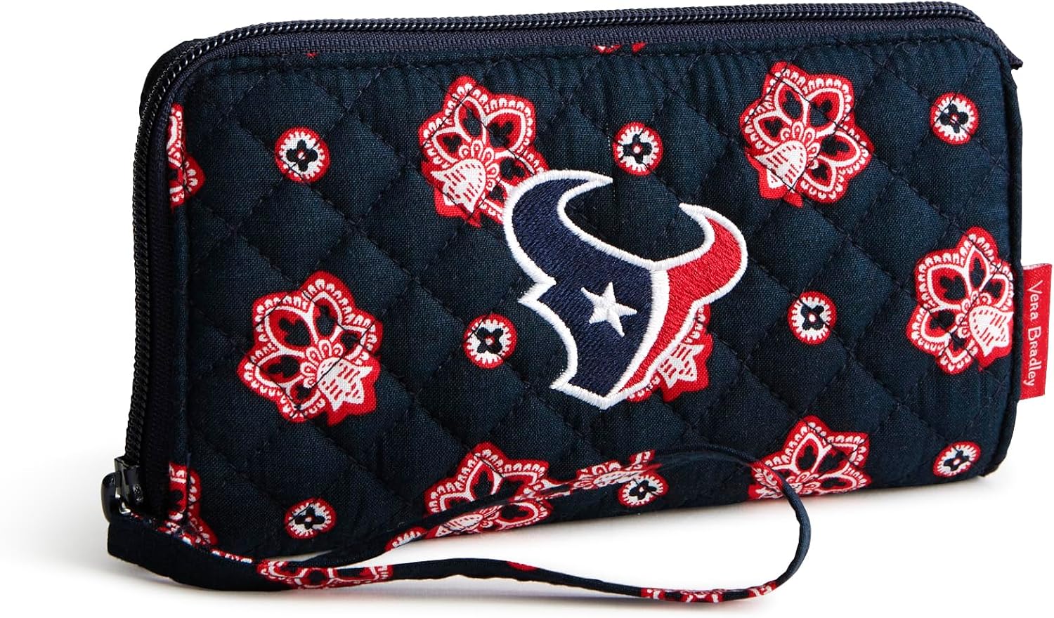 Vera Bradley Women's Cotton Front Zip Wristlet with RFID Protection
