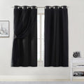 Bujasso Black Blackout Curtain Panels for Stylish Room Decor