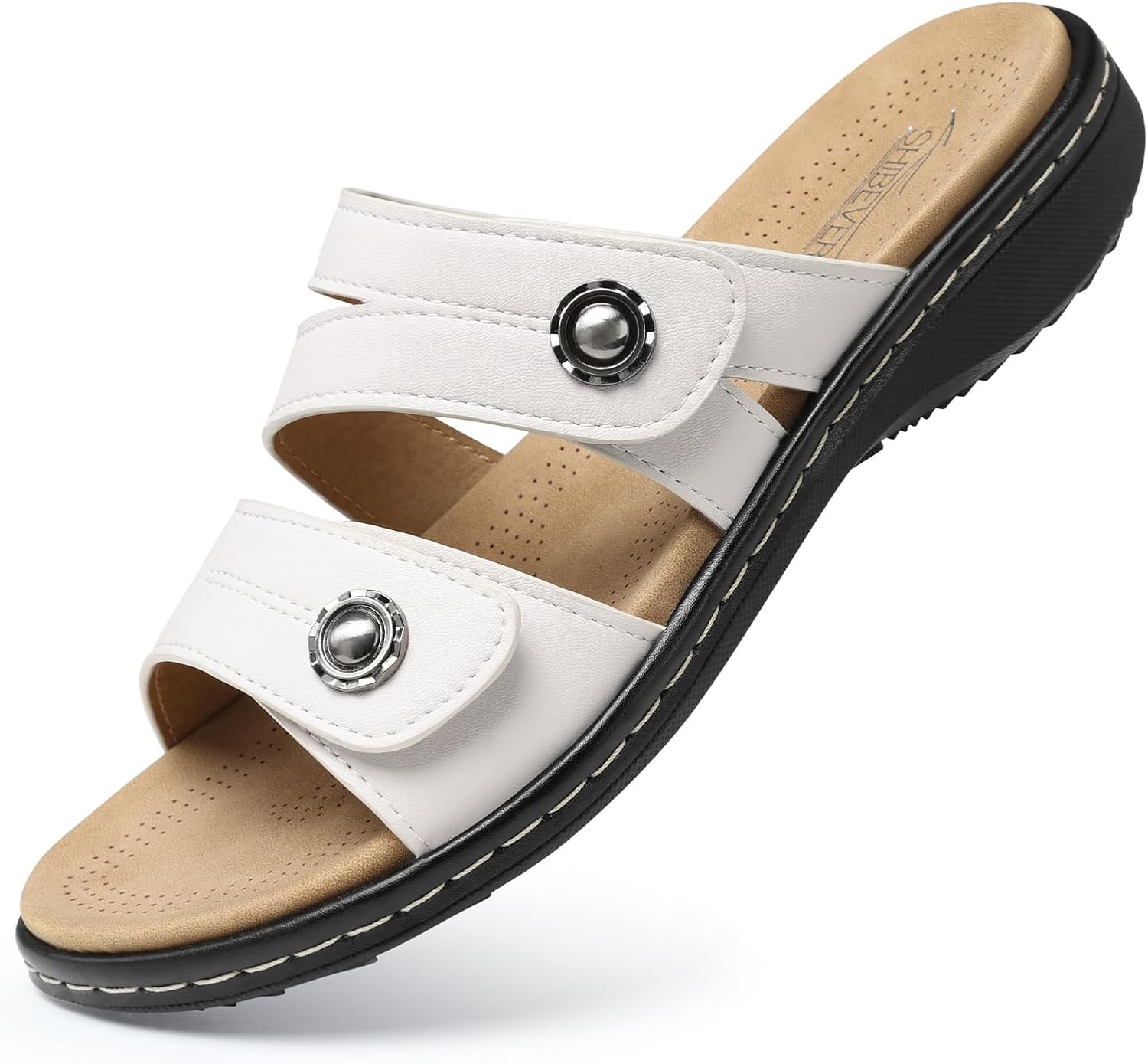 SHIBEVER Flat Sandals for Women: Comfortable Walking Sandal