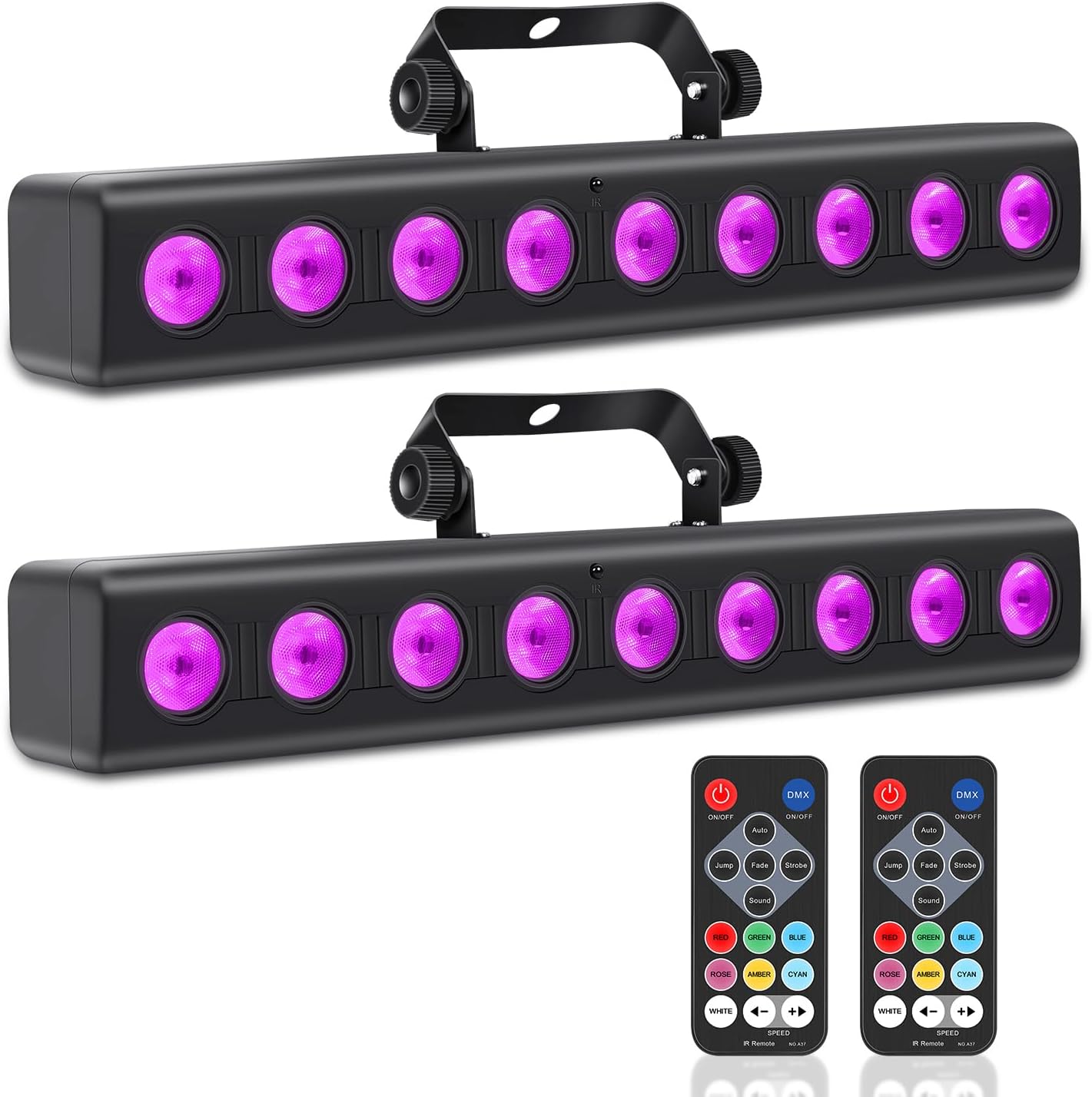LED Stage Light Bar for Stunning DJ Lighting Effects 2Pack