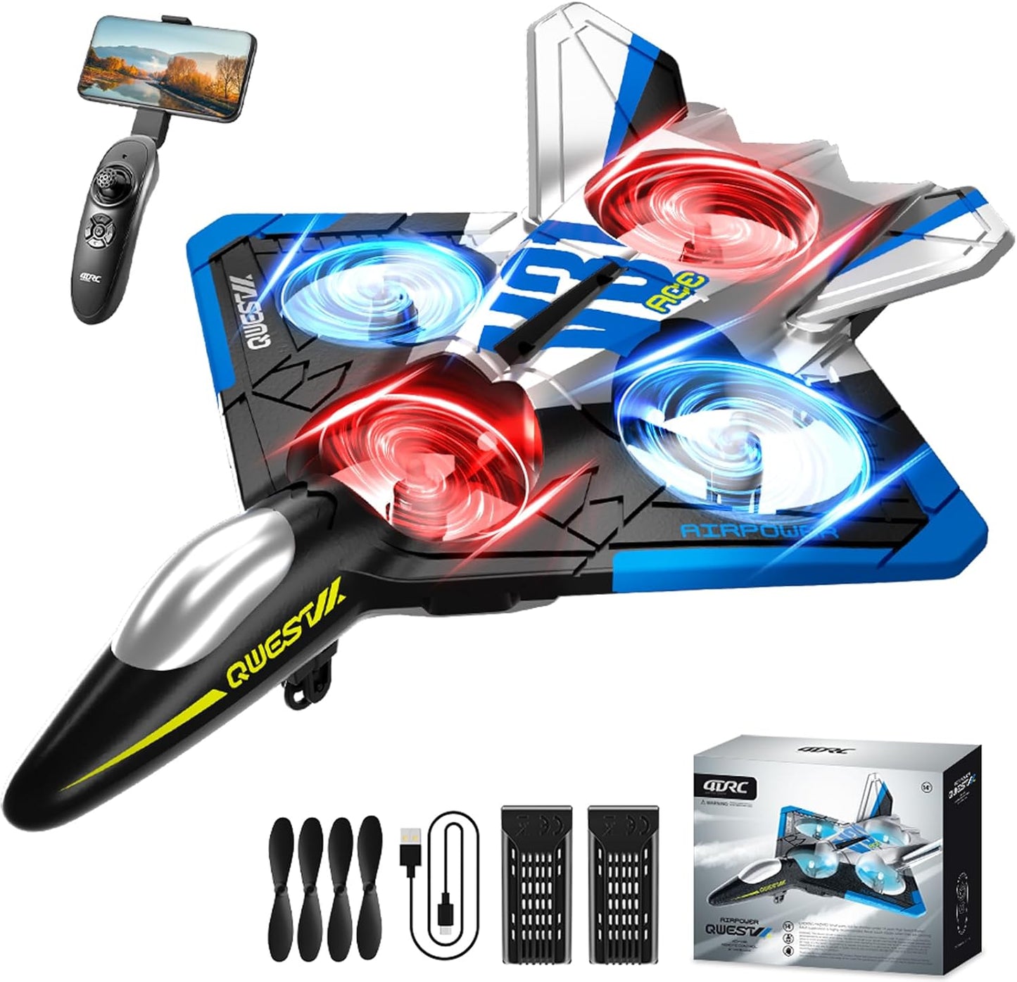4DRC V31 RC Plane with Camera for Kids and Adults Fun