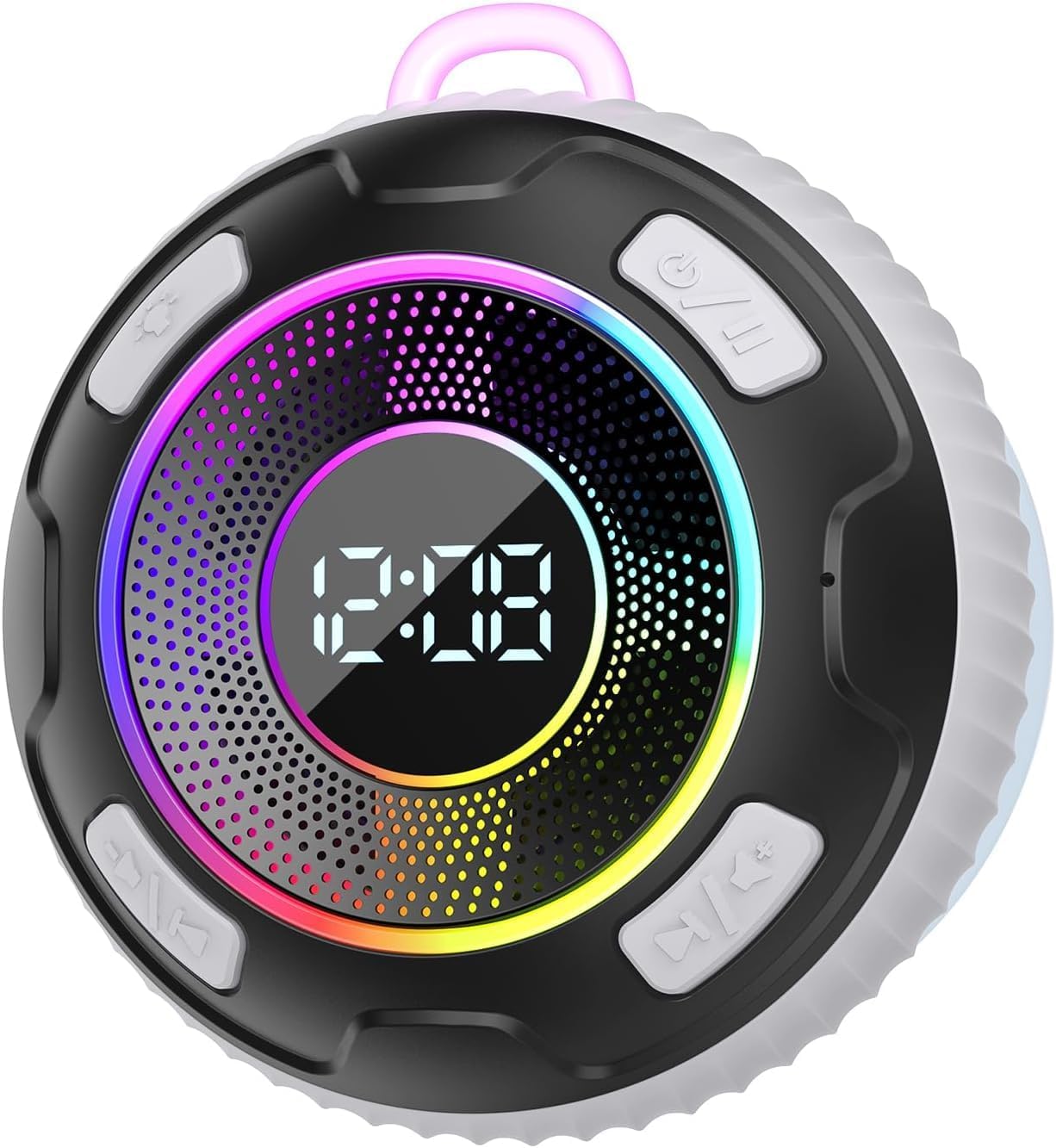 Waterproof Bluetooth Shower Speaker with LED Light Show