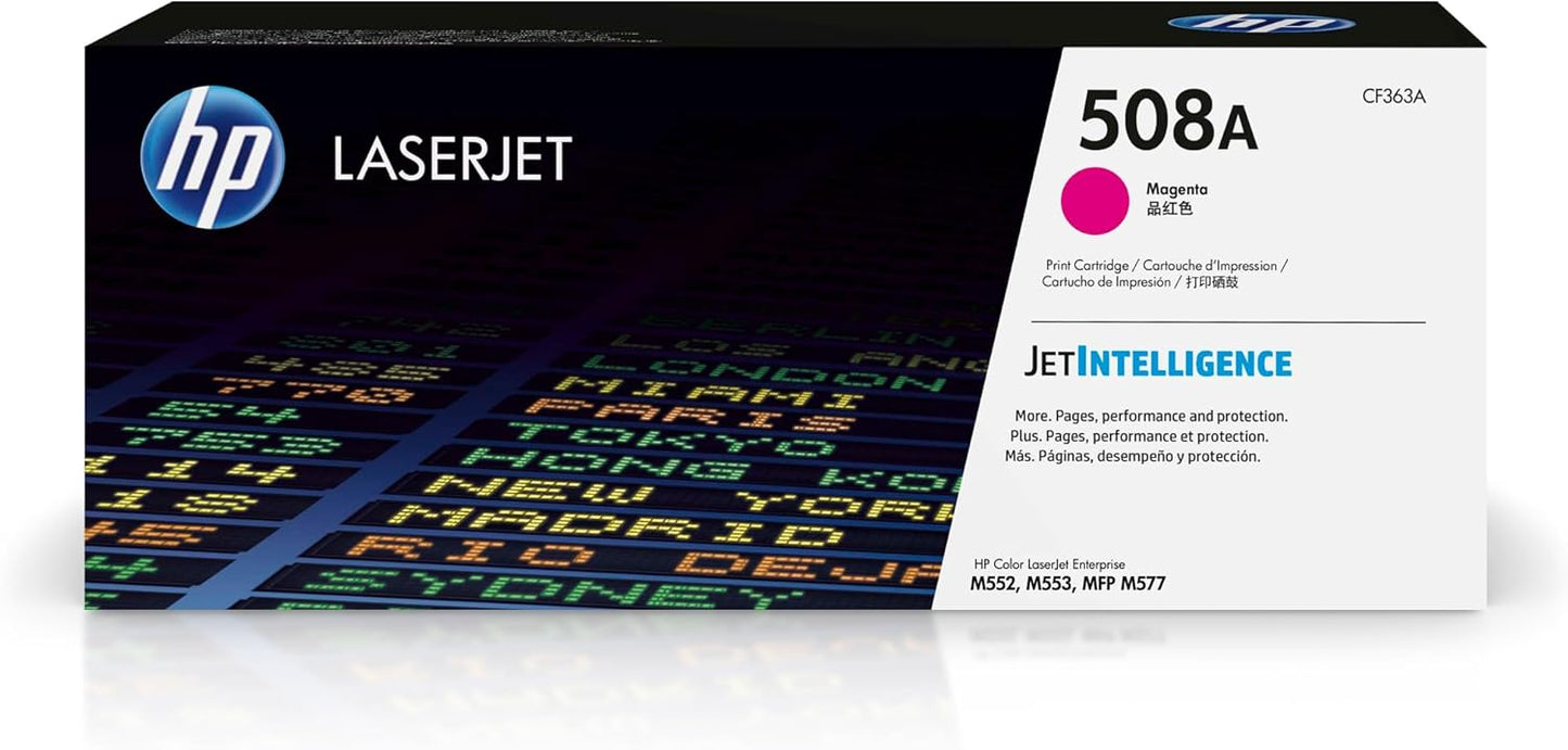 HP 508A Magenta Toner Cartridge for Reliable Printing Needs