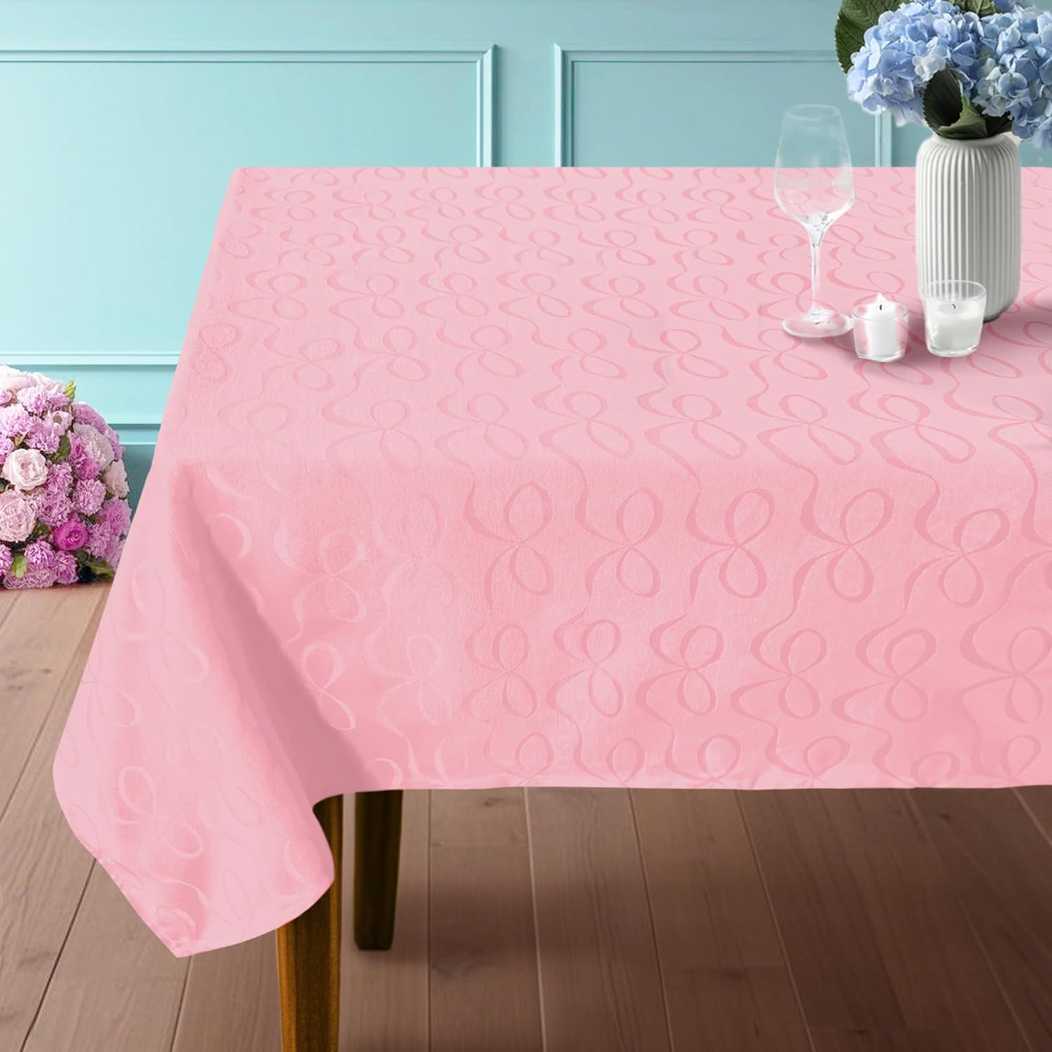 Pink Tablecloth Fabric for Banquets, Weddings & Parties
