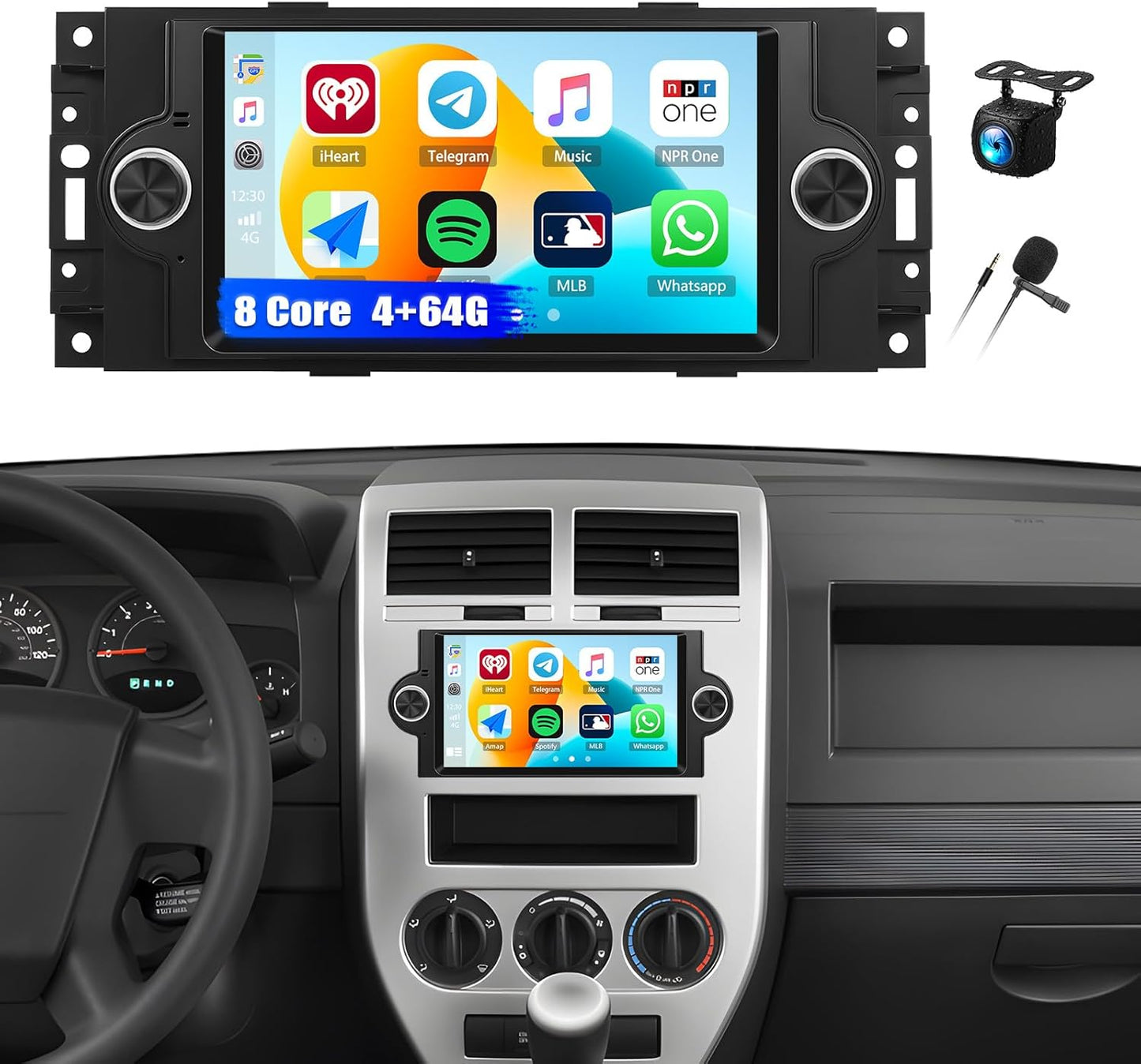 6.2 Inch Car Radio Stereo for Dodge Ram and Jeep Models