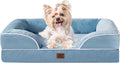 Orthopedic Dog Bed for Small Dogs - Waterproof Memory Foam Bolster