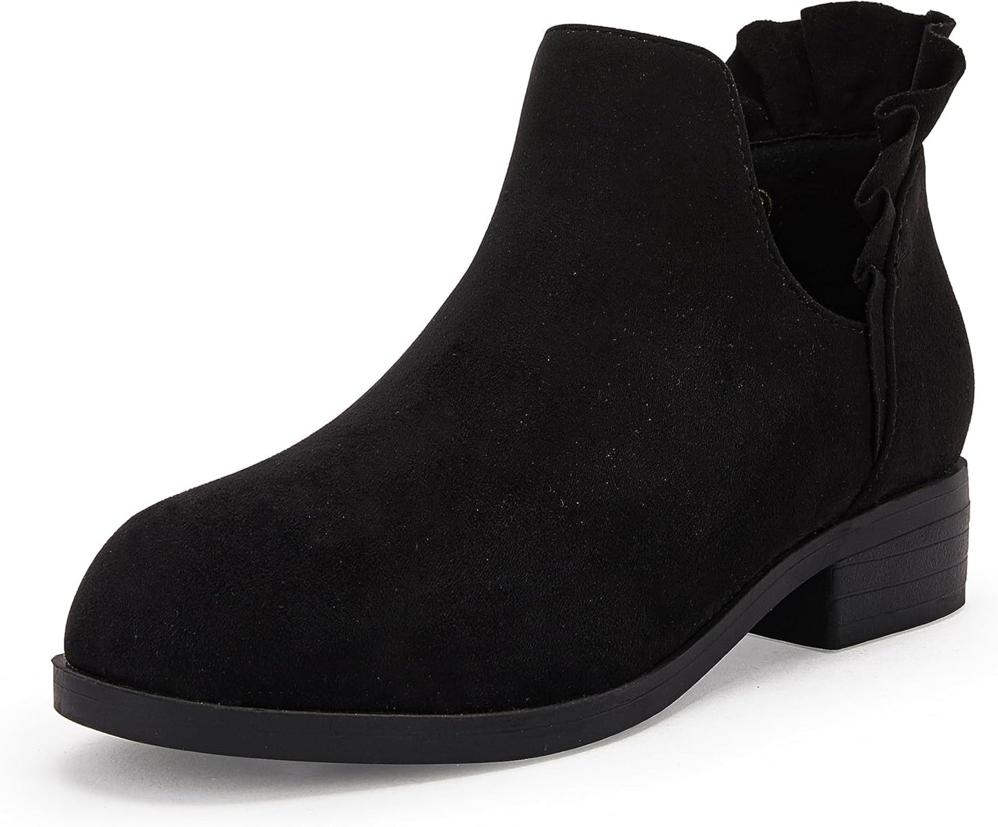FISACE Girls Ruffled Ankle Boots for Stylish Comfort and Fun