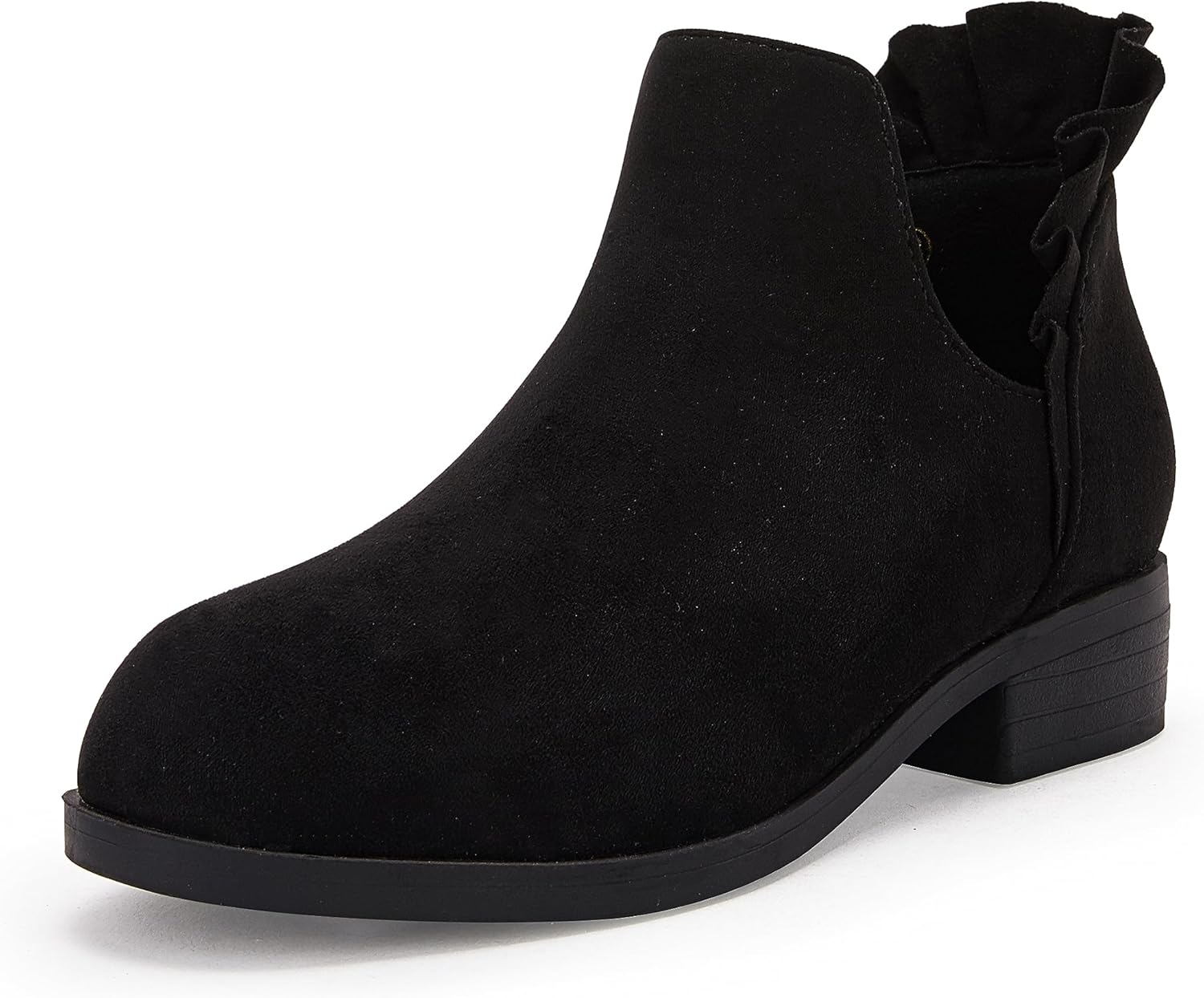 FISACE Girls Ruffled Ankle Boots for Stylish Comfort and Fun