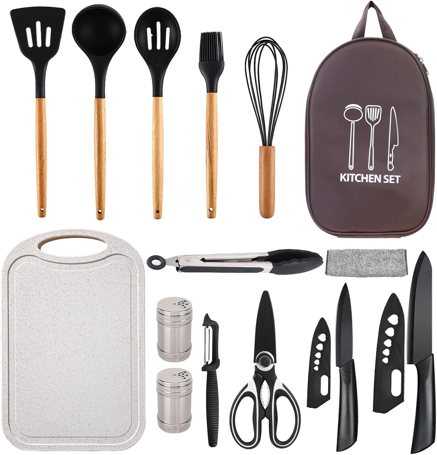 Compact Silicone Cookware Set for Camping Adventure