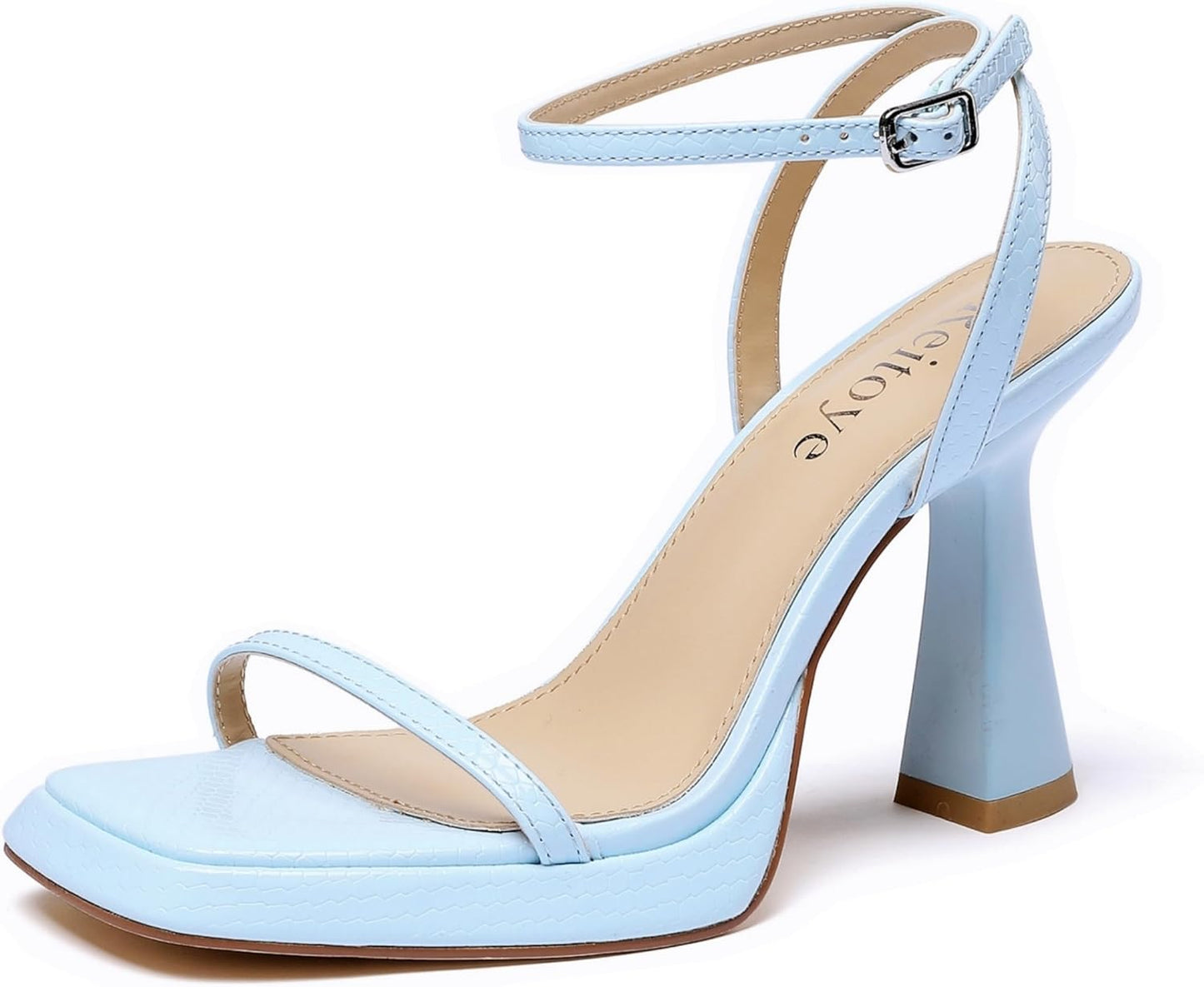 Reitoye Strappy Heels for Women: Chic Platform Chunky Sandals