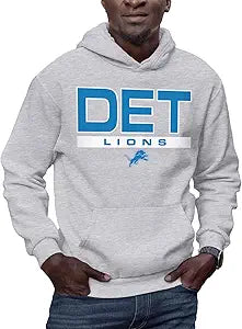 NFL City Block Pullover Hoodie for Men and Women - Detroit Lions