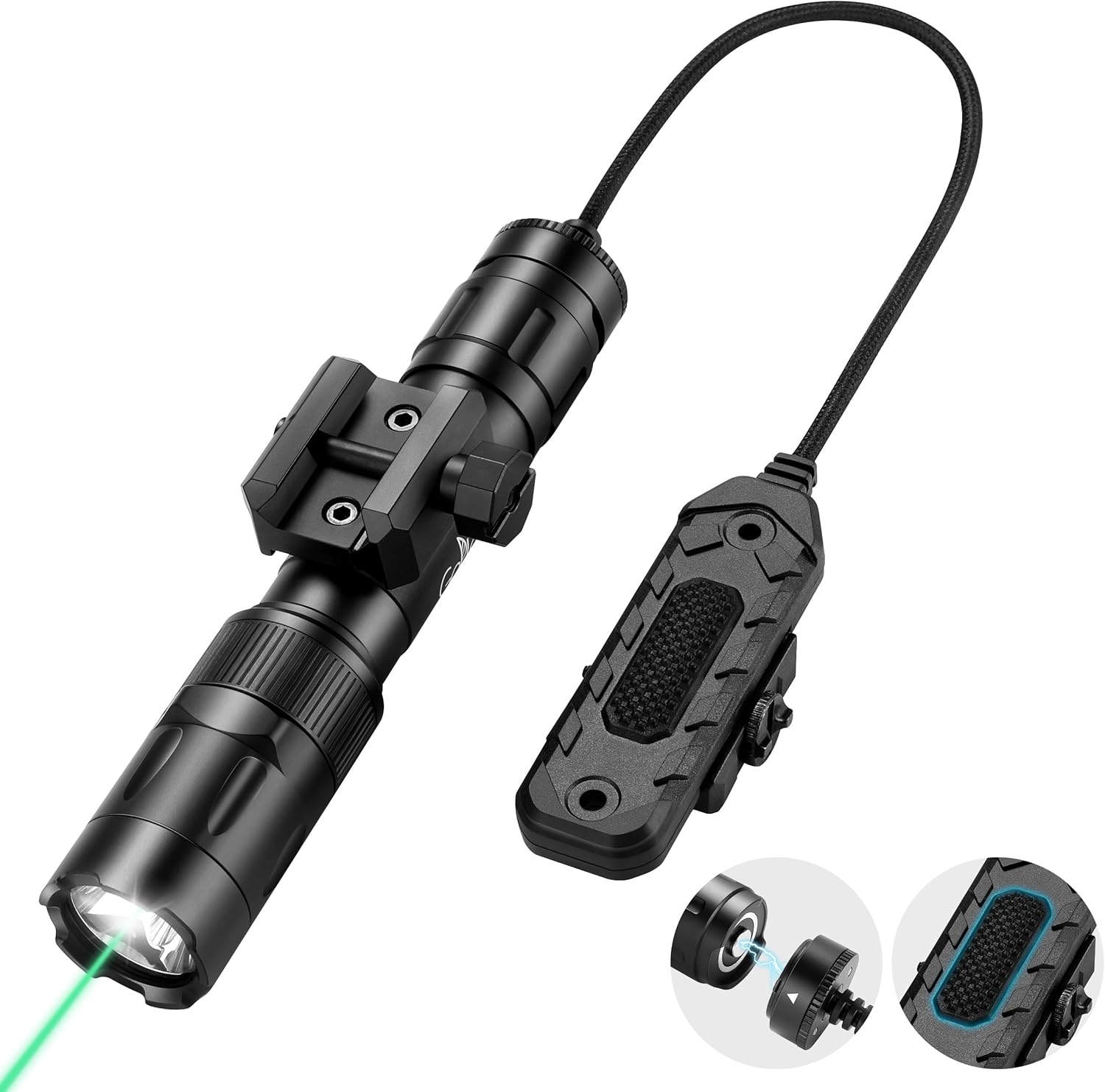 2500 Lumen Tactical Flashlight with Magnetic Charging & Modes