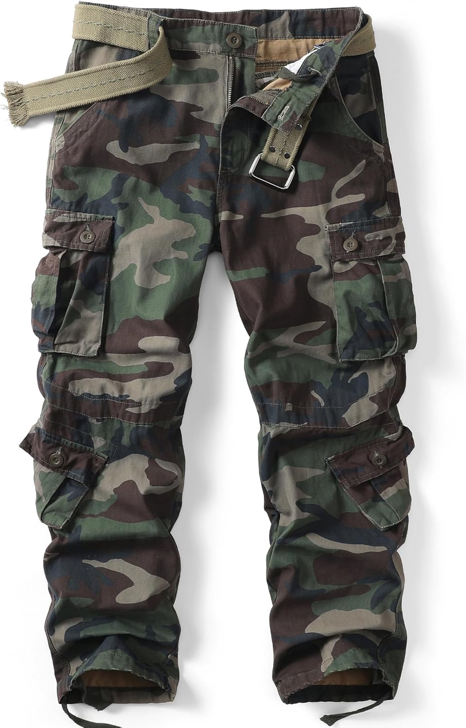Men's Camo BDU Cargo Tactical Pants for Outdoor Activities