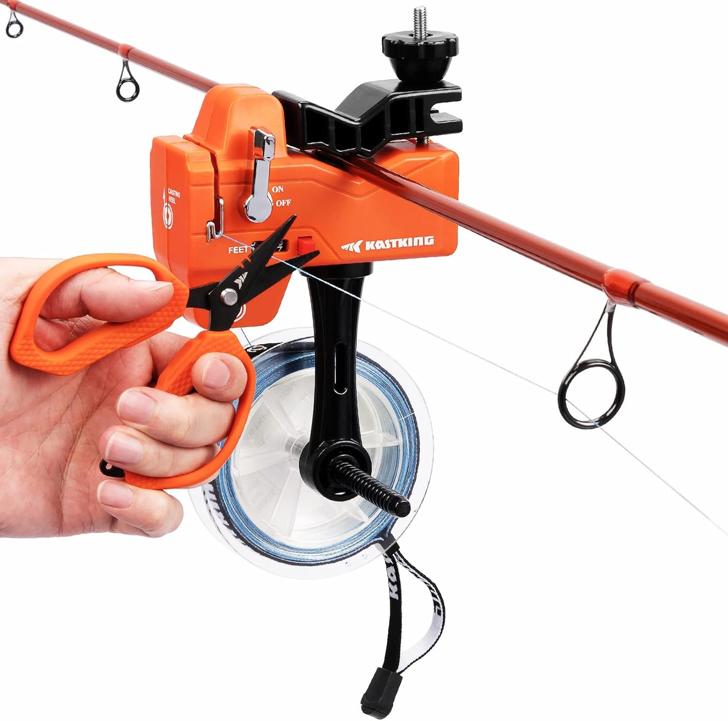 KastKing Fishing Line Spooler Set - No Twist, Portable, Accurate Line Counter