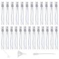 SYBiTeng 25pcs 10ml Refillable Clear Spray Bottles - Travel Essential!