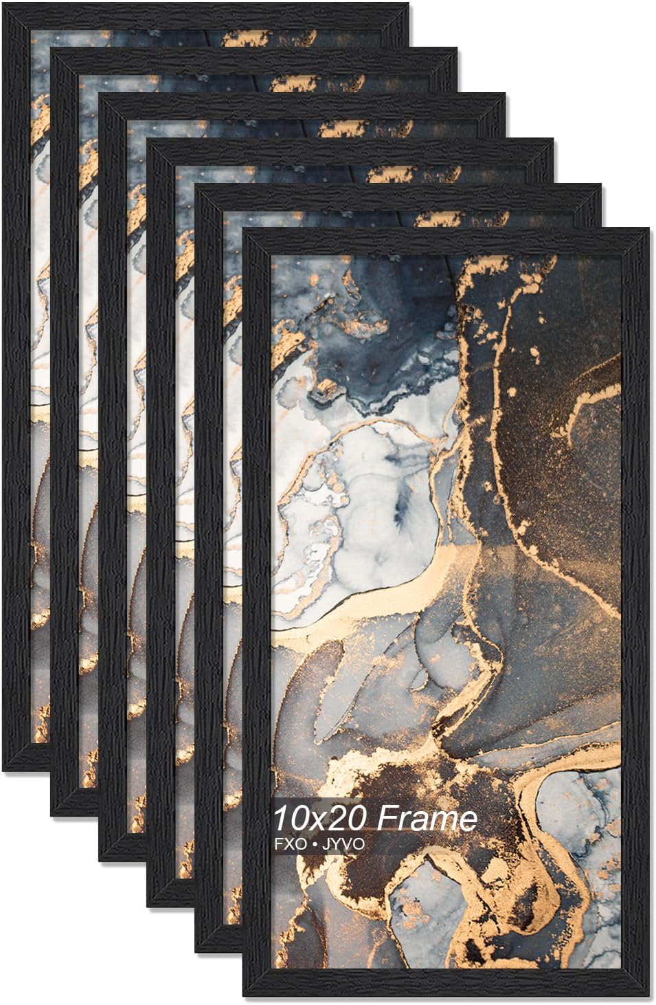 Engineered Wood 10x20 Picture Frame Set of 6 for Photos