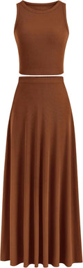 Trendy Women's Maxi Skirt Set for Summer Days by PRETTYGARDEN