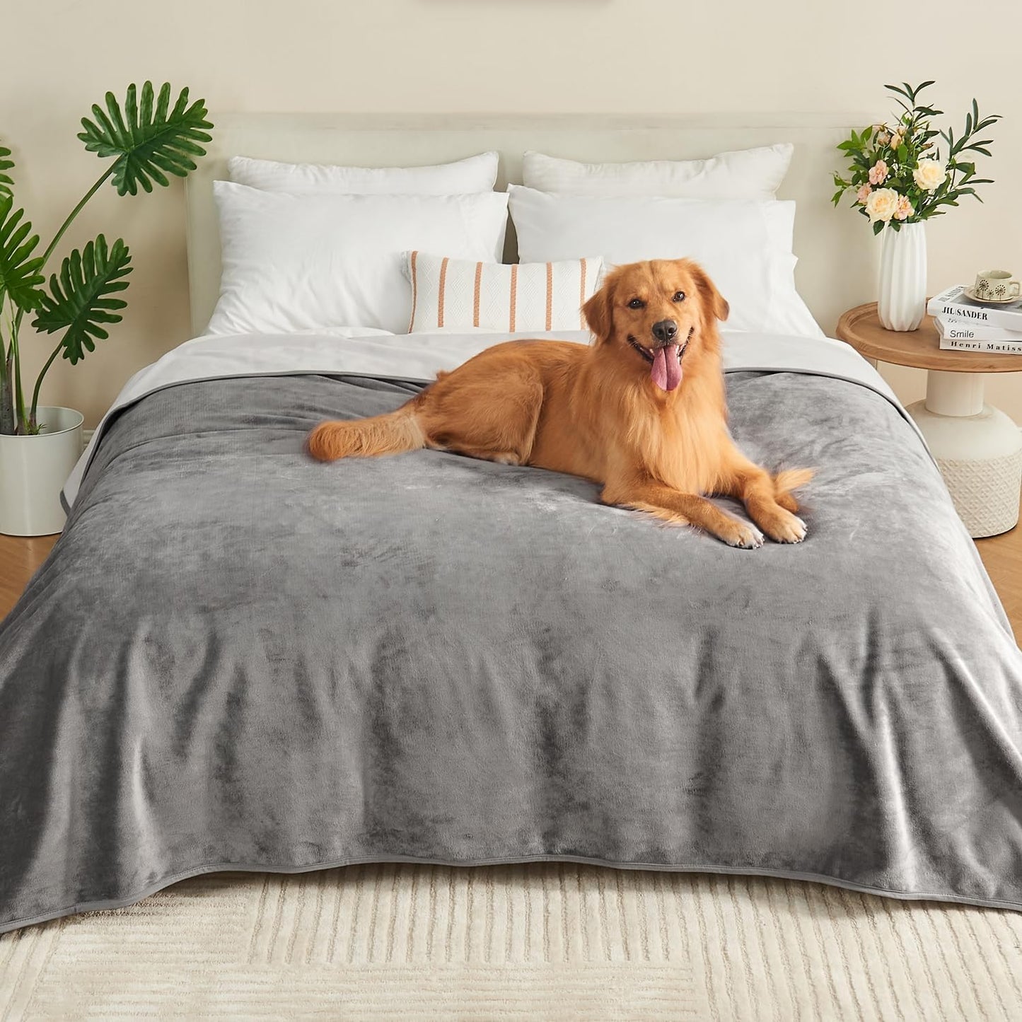 Waterproof Blanket 60x80 for Pets and Adults, Soft Leakproof Cover