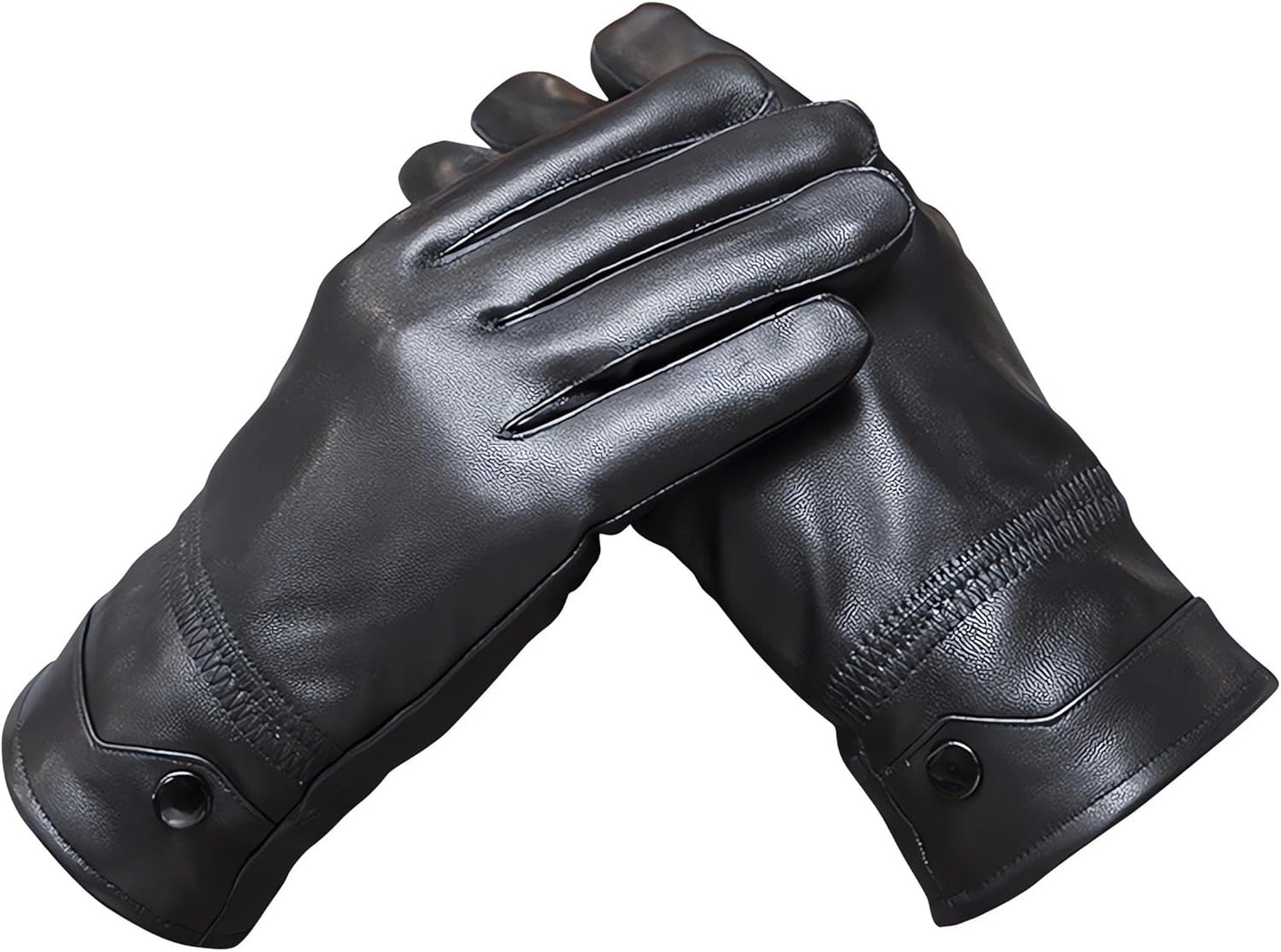 Warm Touch Screen Sheepskin Gloves for Men
