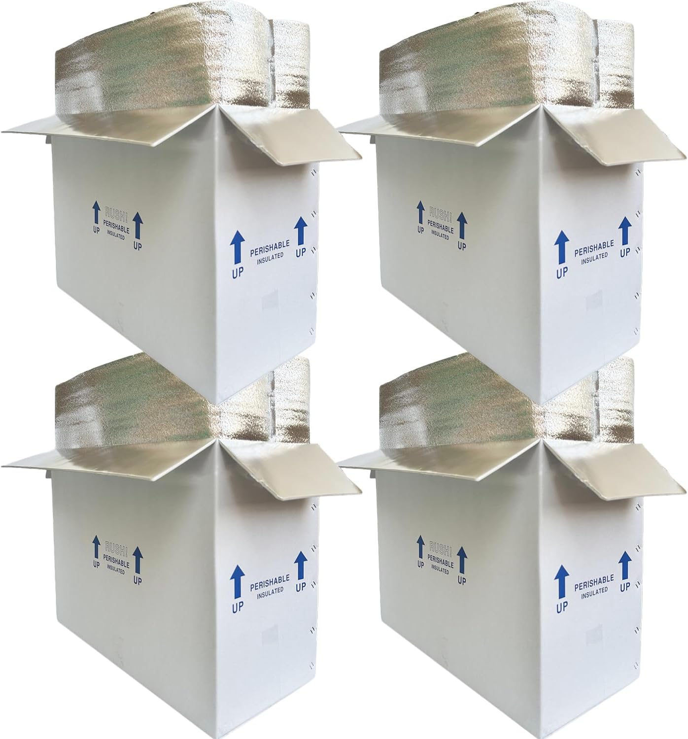 Insulated Cold Shipping Boxes for Perishable Frozen Food 4 Pack