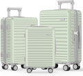 Cyan 3-Piece Hardside Luggage Set 20in/24in/28in - Expandable Travel
