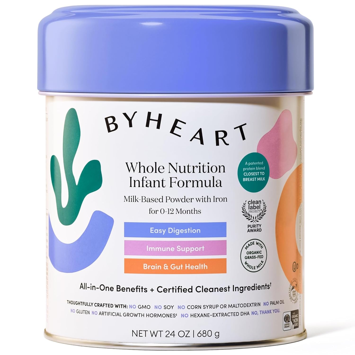 ByHeart Infant Formula Powder for Infants 0-12 Months, Organic