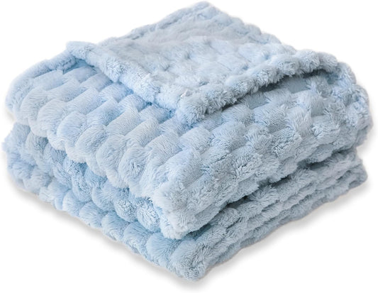 Soft Cozy Baby Blanket by HOMRITAR - Fluffy 3D Jacquard Fleece