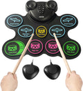 VEVOR Electric Drum Set 9 Pads - Portable Roll-up Practice Kit