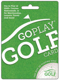 Go Play Golf Gift Card for Courses, Merchandise, and Lessons
