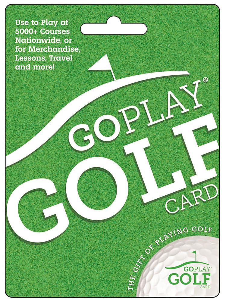 Go Play Golf Gift Card for Courses, Merchandise, and Lessons