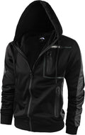 Men's Fleece Full Zip Hoodie Jacket for Warmth and Comfort