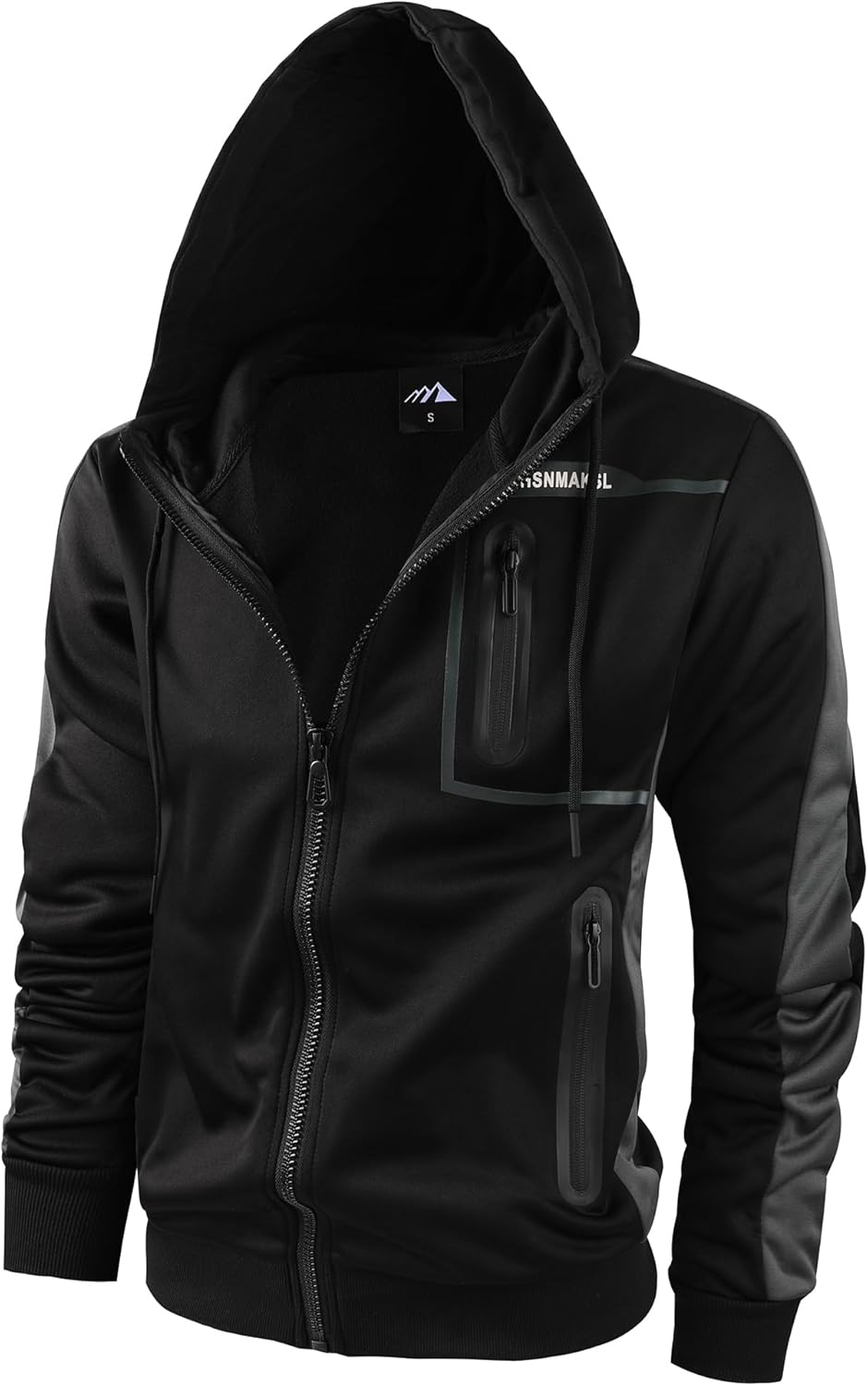OHSNMAKSL Hoodies for Men - Warm Fleece Full Zip Jacket