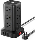 Extension Cord with Multiple Outlets Power Strip Tower - 16-In-1 Desk
