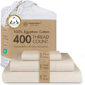Threadmill Egyptian Cotton Twin Sheet Set - Sateen 400 TC Cooling